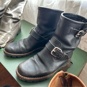 Roots Black Moto Boots